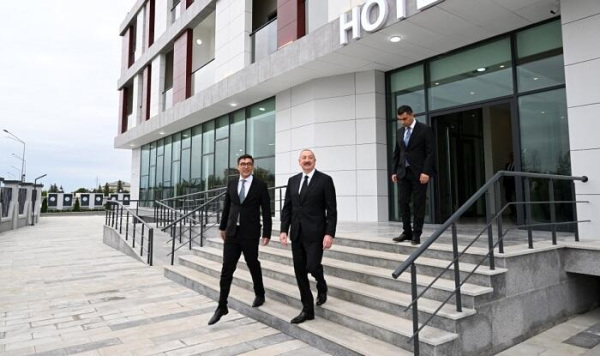 İlham Əliyev Yevlaxda...